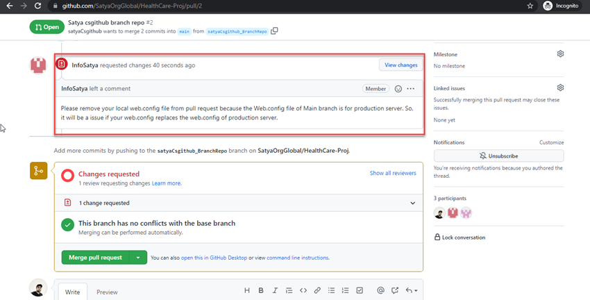 Managing Files On GitHub Using Git Bash 📥📤 In Real-Time Scenario - Removing A Specific File From Pull Request